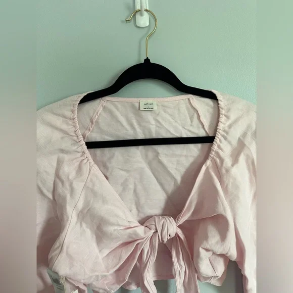 Aritzia Wilfred Venus Blouse Magnolia - Picture 4 of 5